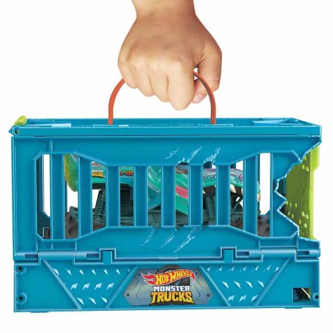 Hot Wheels Monster Trucks 1:24 Mega Wrex'in Çarpışma Kafesi HNC29