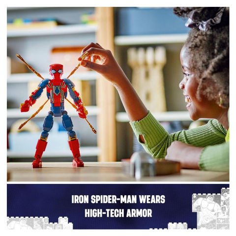 LEGO Super Heroes Marvel Iron Örümcek Adam Yapım Figürü 76298