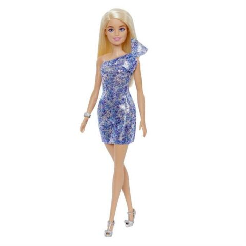 Pırıltılı Barbie - Mavi Pırıltılı Elbise