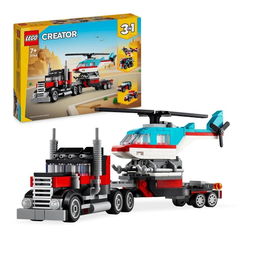 LEGO Creator Helikopterli Açık Kasa Kamyon 31146