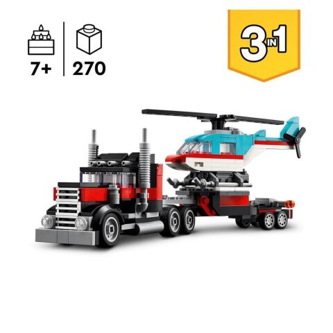 LEGO Creator Helikopterli Açık Kasa Kamyon 31146
