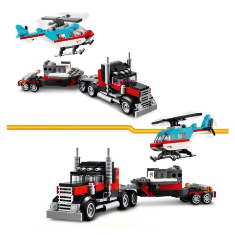 LEGO Creator Helikopterli Açık Kasa Kamyon 31146