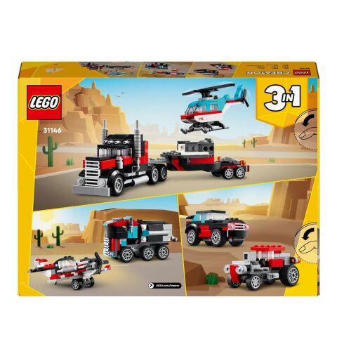 LEGO Creator Helikopterli Açık Kasa Kamyon 31146