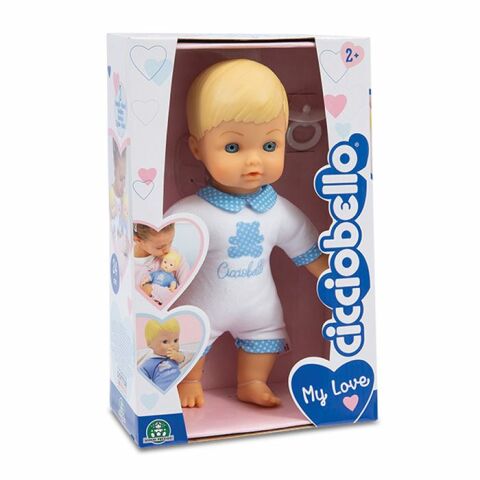 Cicciobello Yumuş Bebek 24 cm Beyaz Tulum CCBA6000