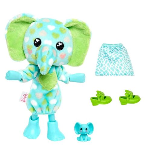 Barbie Cutie Reveal Bebekler Chelsea Tropikal Orman Serisi Fil HKR12-HKR13