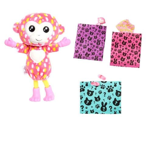 Barbie Cutie Reveal Bebekler Chelsea Tropikal Orman Serisi Maymun HKR12-HKR14