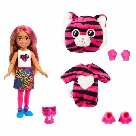 Barbie Cutie Reveal Bebekler Chelsea Tropikal Orman Serisi Kaplan HKR12-HKR15