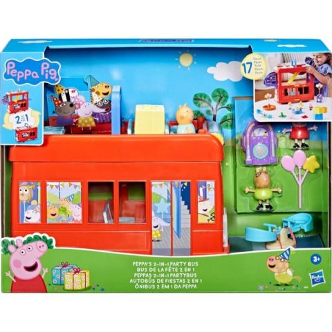 Peppa Pig 2'si1 Arada Parti Otobüsü F8881
