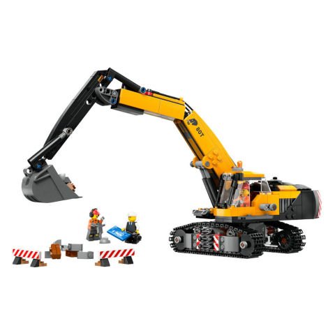 LEGO City Sarı İnşaat Ekskavatörü Oyuncak Kazıcı 60420
