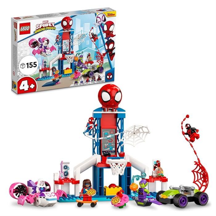 LEGO Marvel Spidey ve İnanılmaz Arkadaşları Örümcek Adam Ağ Merkezi 10784