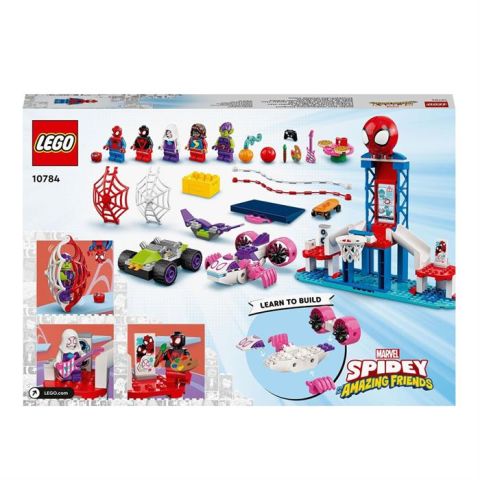 LEGO Marvel Spidey ve İnanılmaz Arkadaşları Örümcek Adam Ağ Merkezi 10784