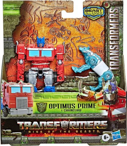 Transformers 7 Rise of the Beasts Weaponizer Optimus Prime Chainclaw F3897-F4612