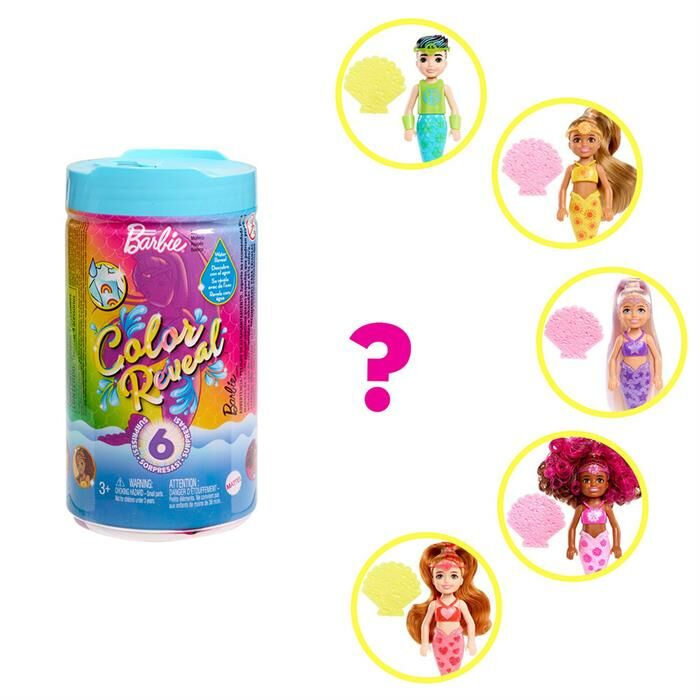 Barbie Color Reveal Renk Değiştiren Chelsea Gökkuşağı HDN75