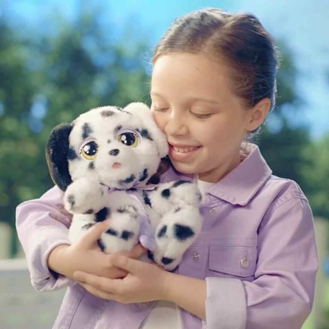 Baby Paws Sesli Yavru Köpek Peluş 20 cm BAW00000 - Dalmaçyalı Mor Çanta