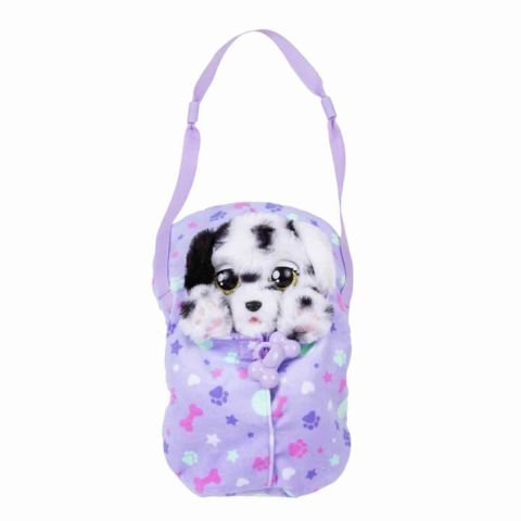 Baby Paws Sesli Yavru Köpek Peluş 20 cm BAW00000 - Dalmaçyalı Mor Çanta