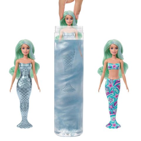 Barbie Color Reveal Renk Değiştiren Sürpriz Barbie Denizkızı Serisi HRK12