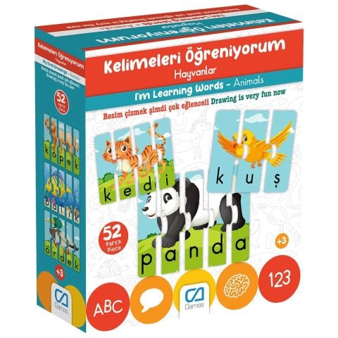 Kelimeleri Öğreniyorum - Hayvanlar CAO-5206