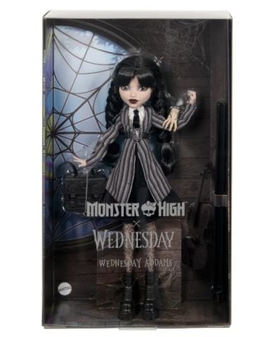 Monster High Wednesday Addams Okul Üniformalı Bebek HXJ04