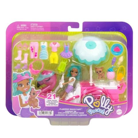 Polly Pocket Filamingo Motosiklet ve Tropik Aksesuarlar HWP24