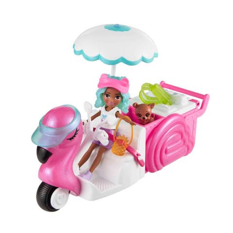 Polly Pocket Filamingo Motosiklet ve Tropik Aksesuarlar HWP24